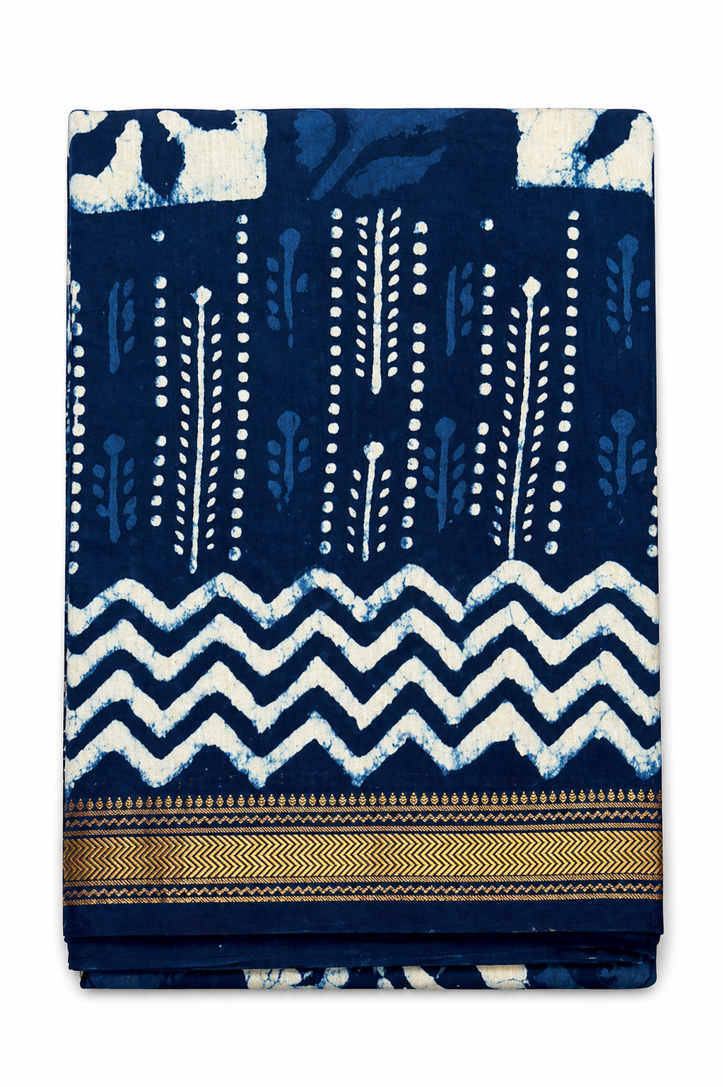 Indigo Neelam Maheshwari Silk - Vaidehi Sutra