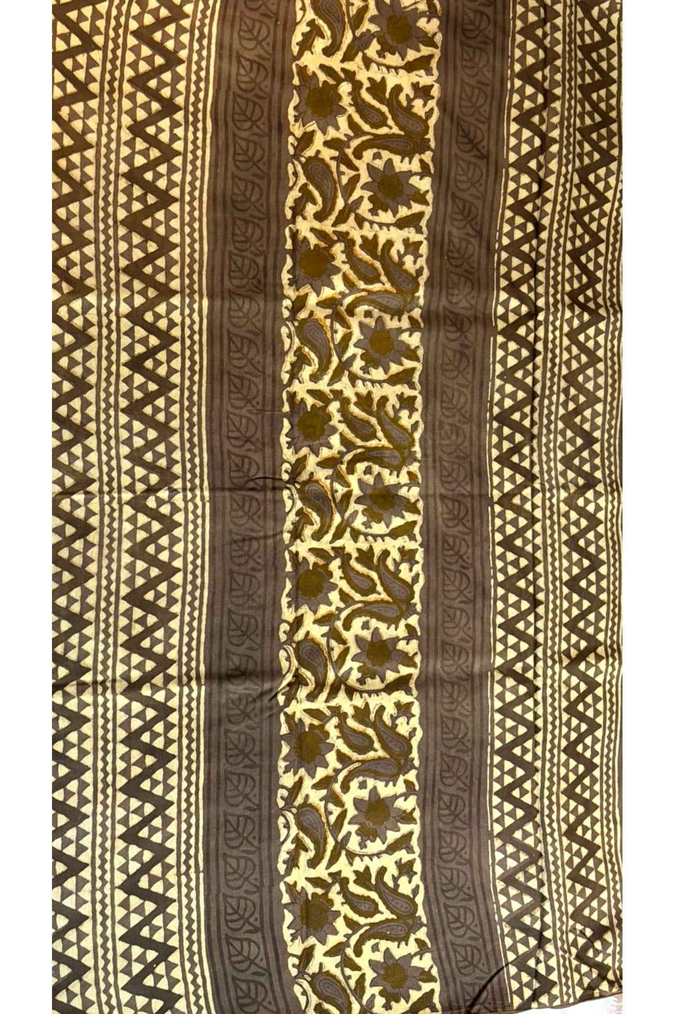 Brown Modal Muslin Saree