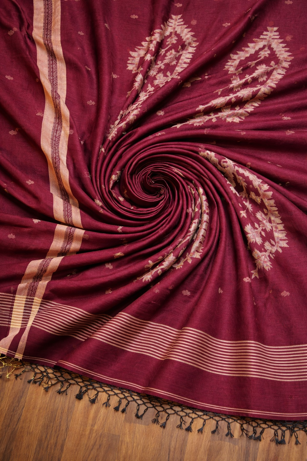 Maroon Noor Mul Cotton - Vaidehi Sutra