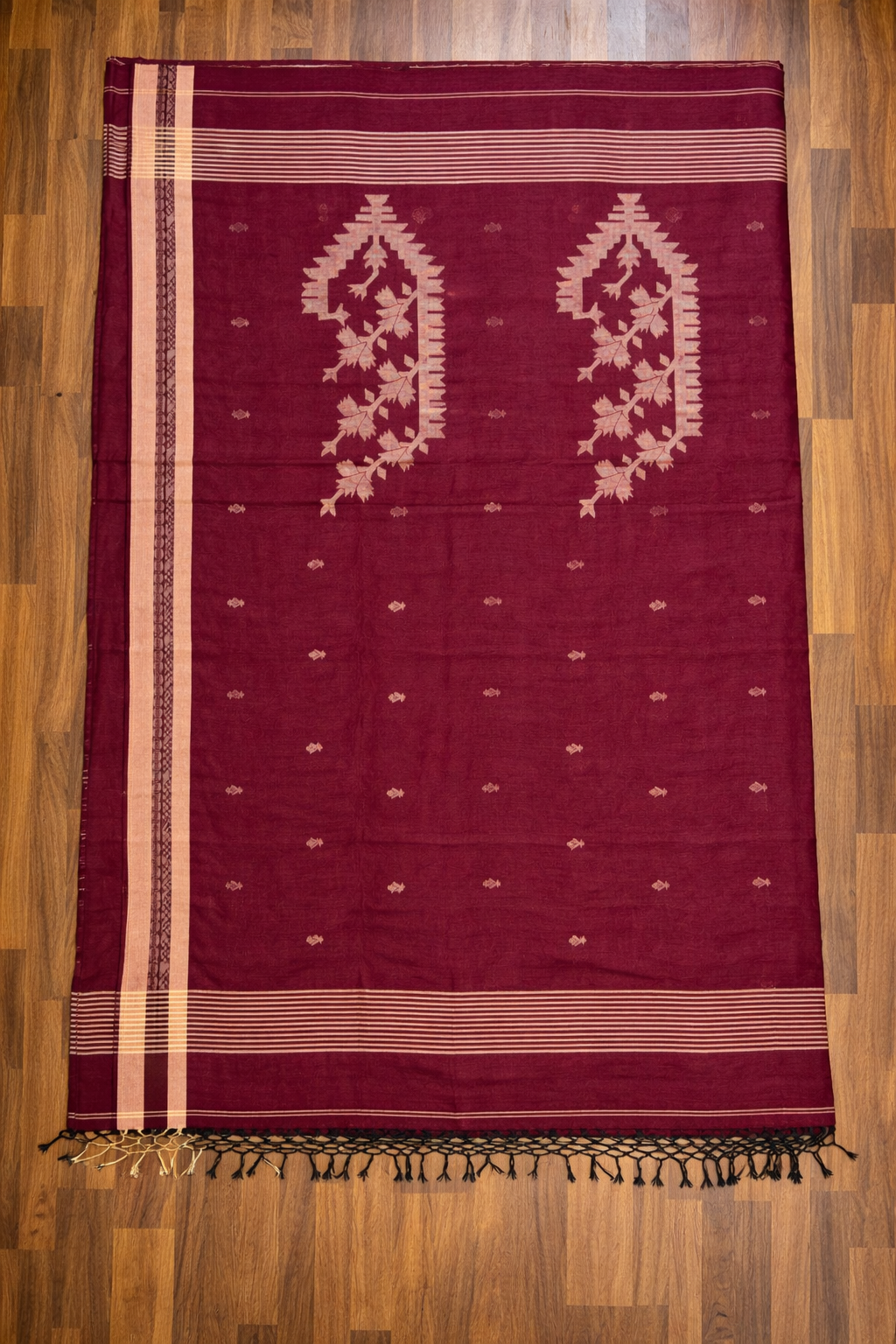 Maroon Noor Mul Cotton - Vaidehi Sutra