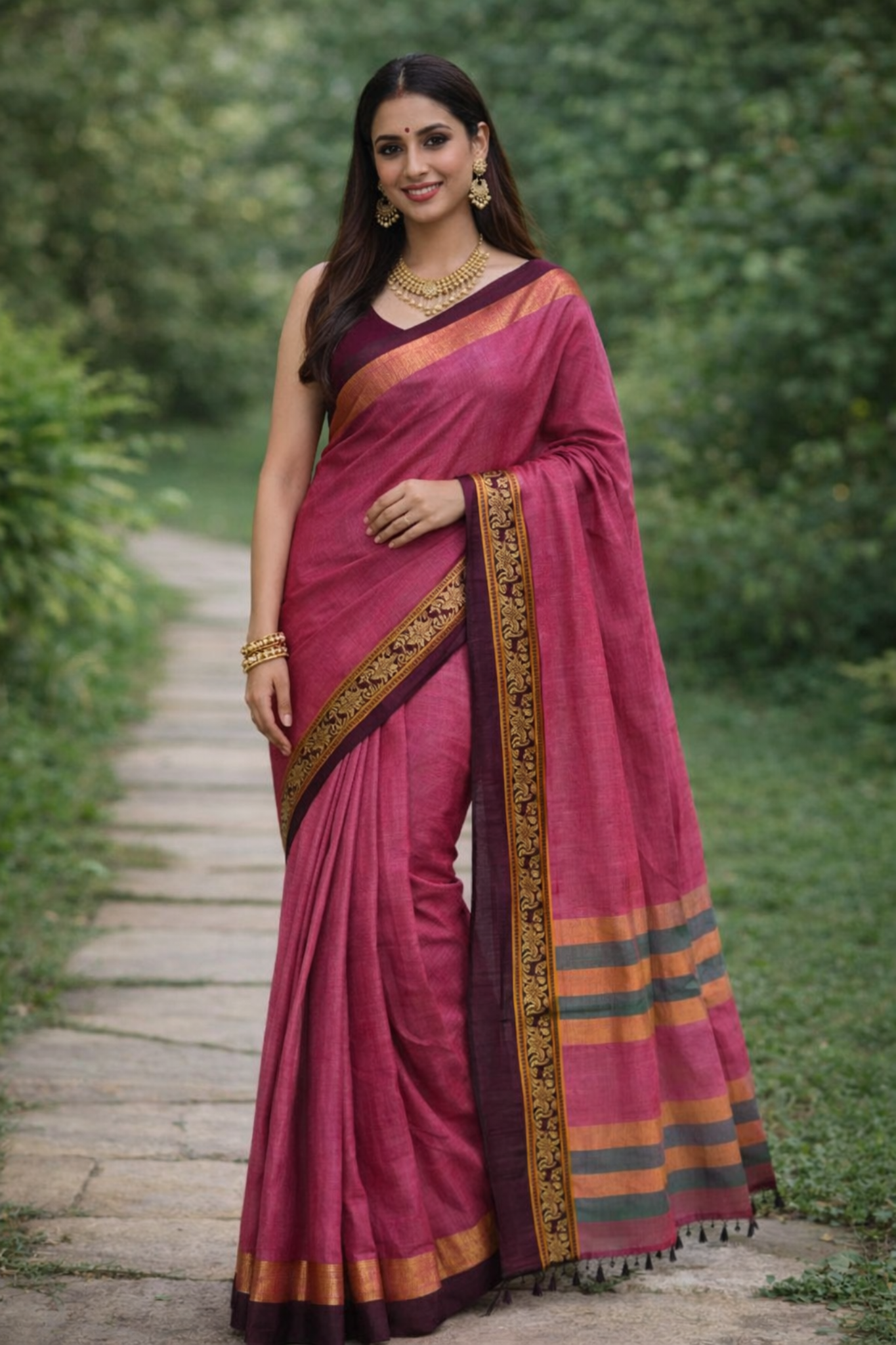 Pinkish Maroon Elephant Enchant