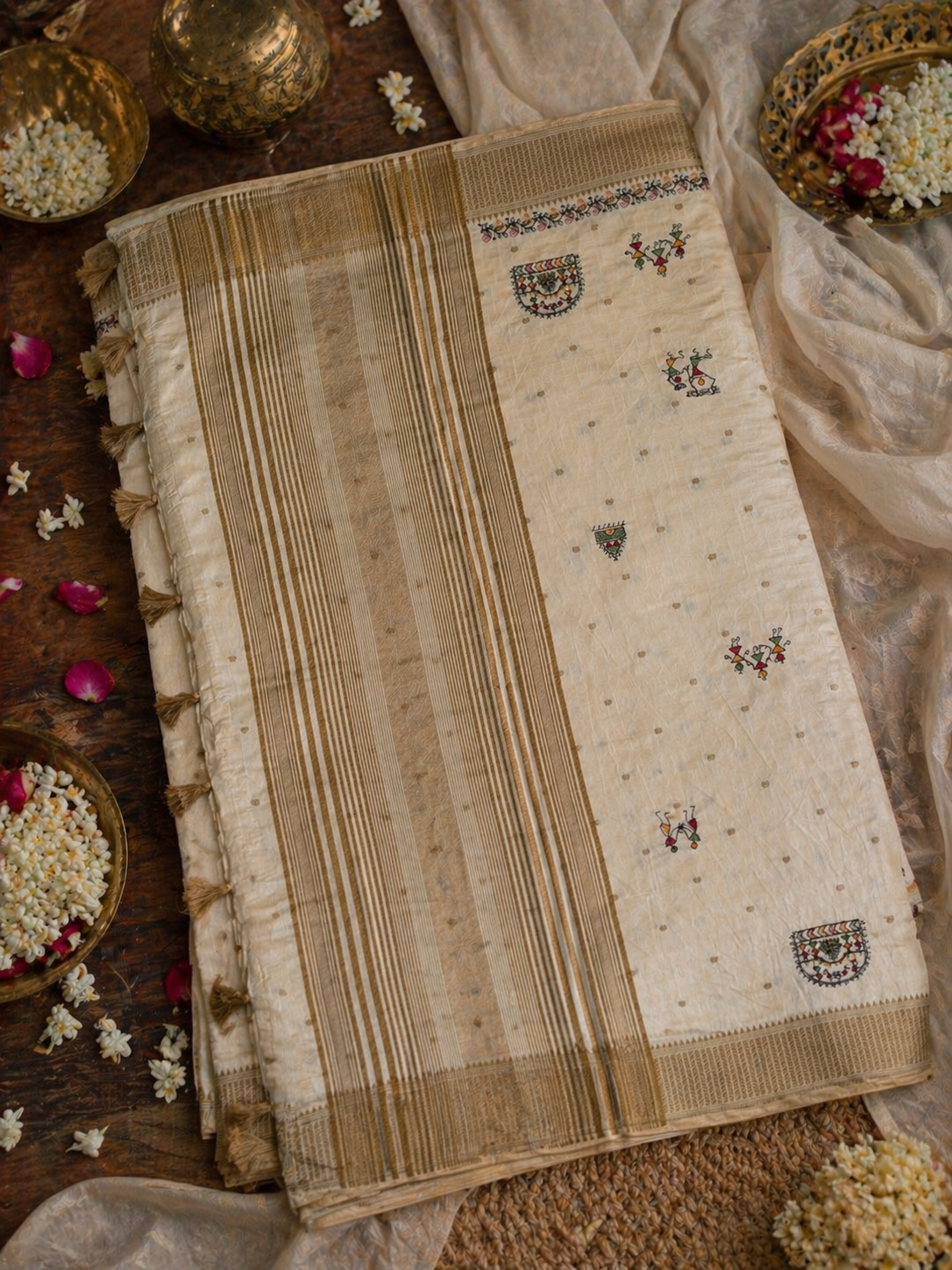 Ivory Siya Drapes - Vaidehi Sutra