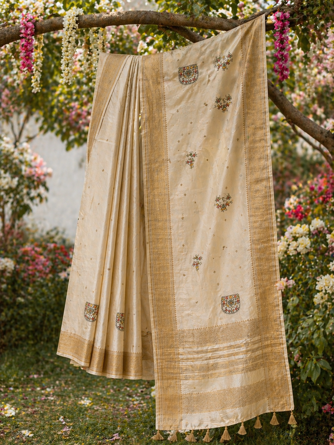 Ivory Siya Drapes - Vaidehi Sutra