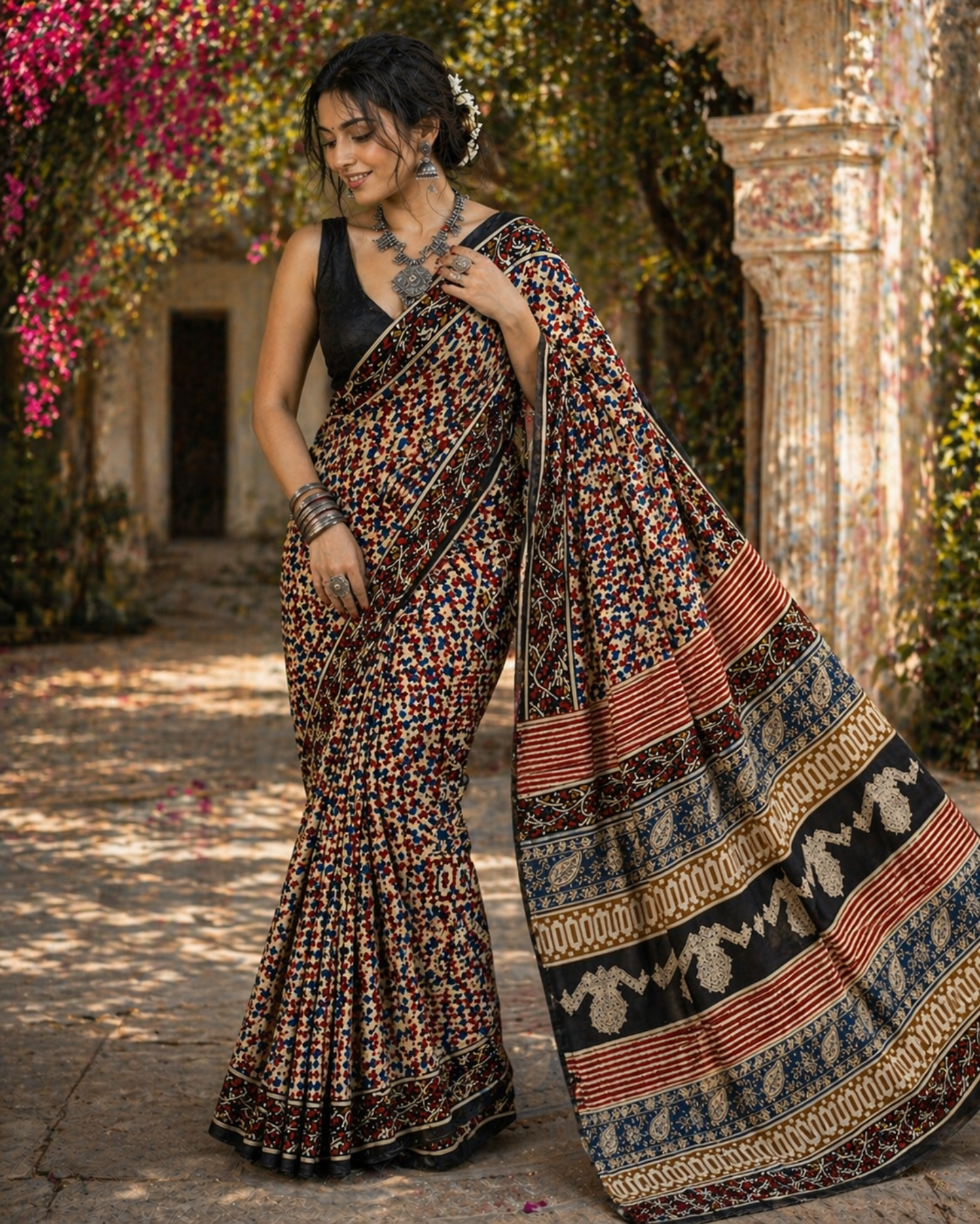 Mul cotton Kalamkari Saree