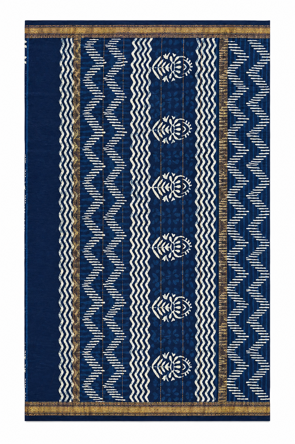 Indigo Neelam Maheshwari Silk - Vaidehi Sutra