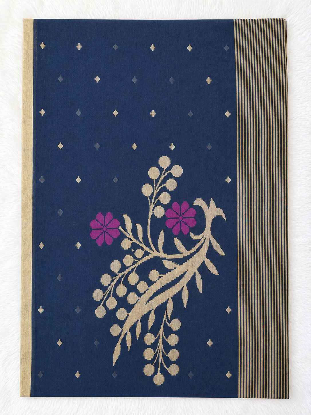 Navy Blue Mul Cotton