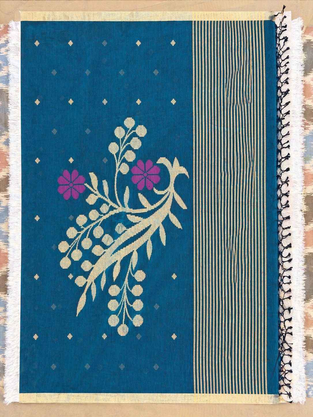 Teal Blue Mul Cotton