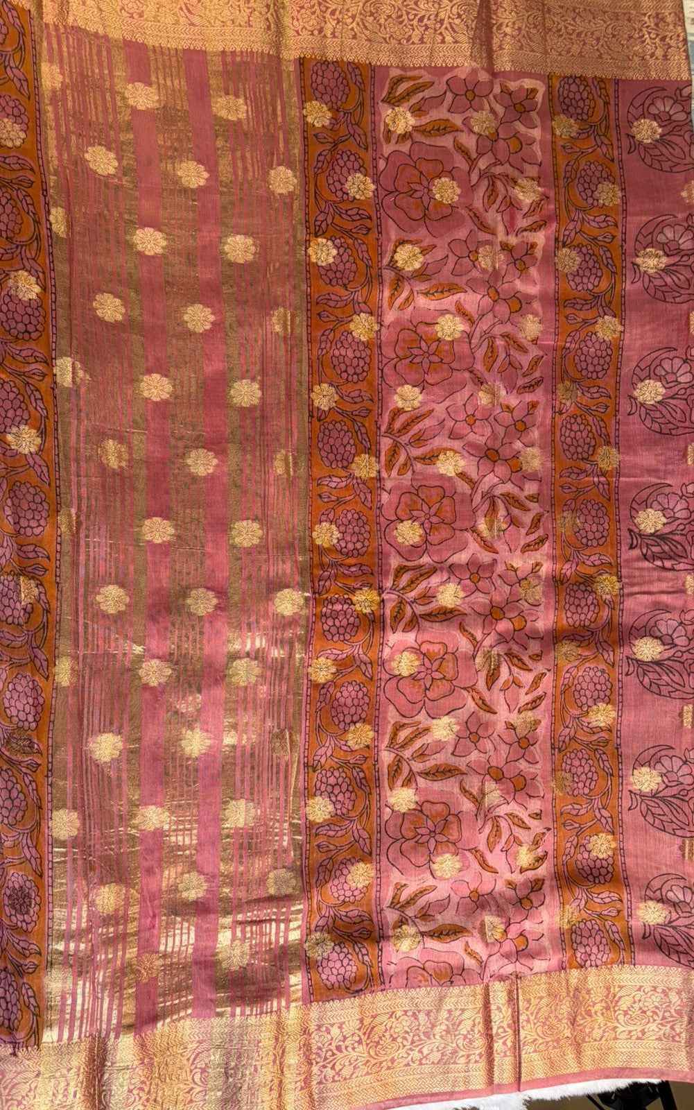 Pink Banaras Chanderi Silk