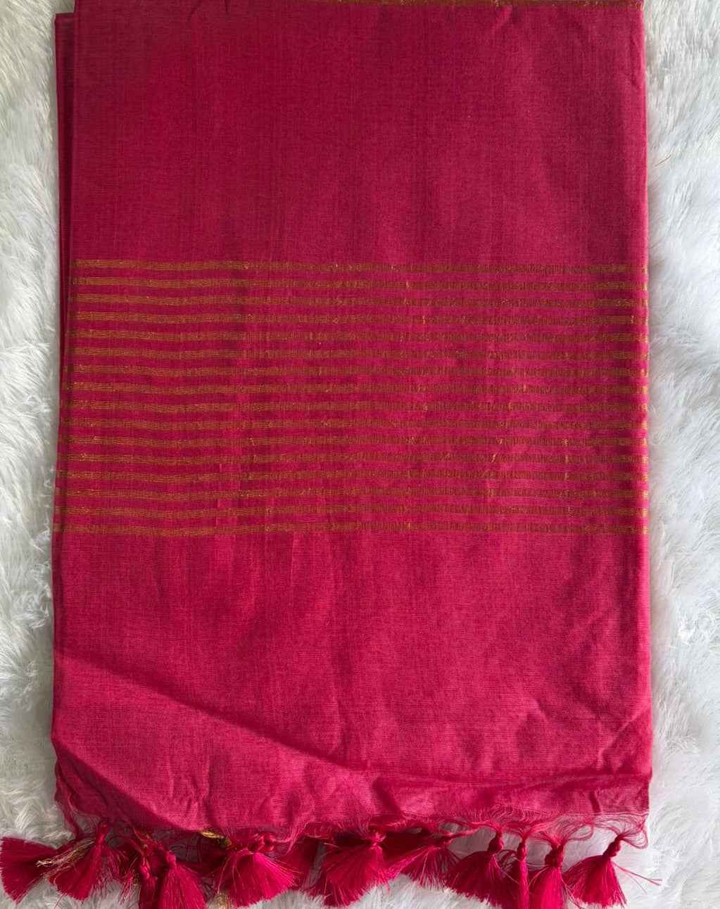 Rani Pink Kataan Silk Saree