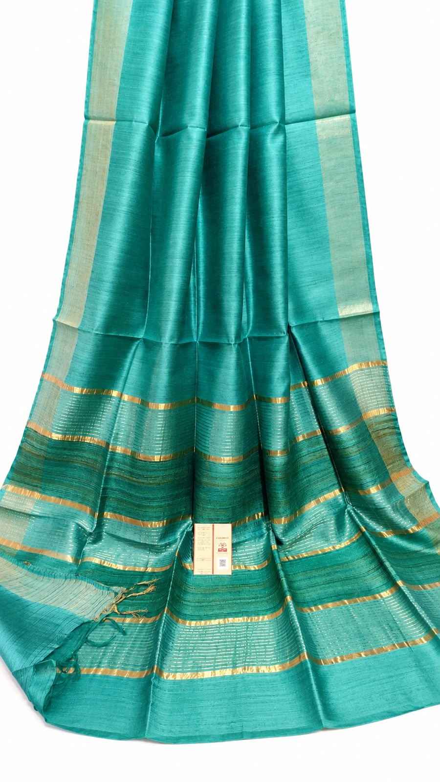 Sea Green Kataan Silk Saree