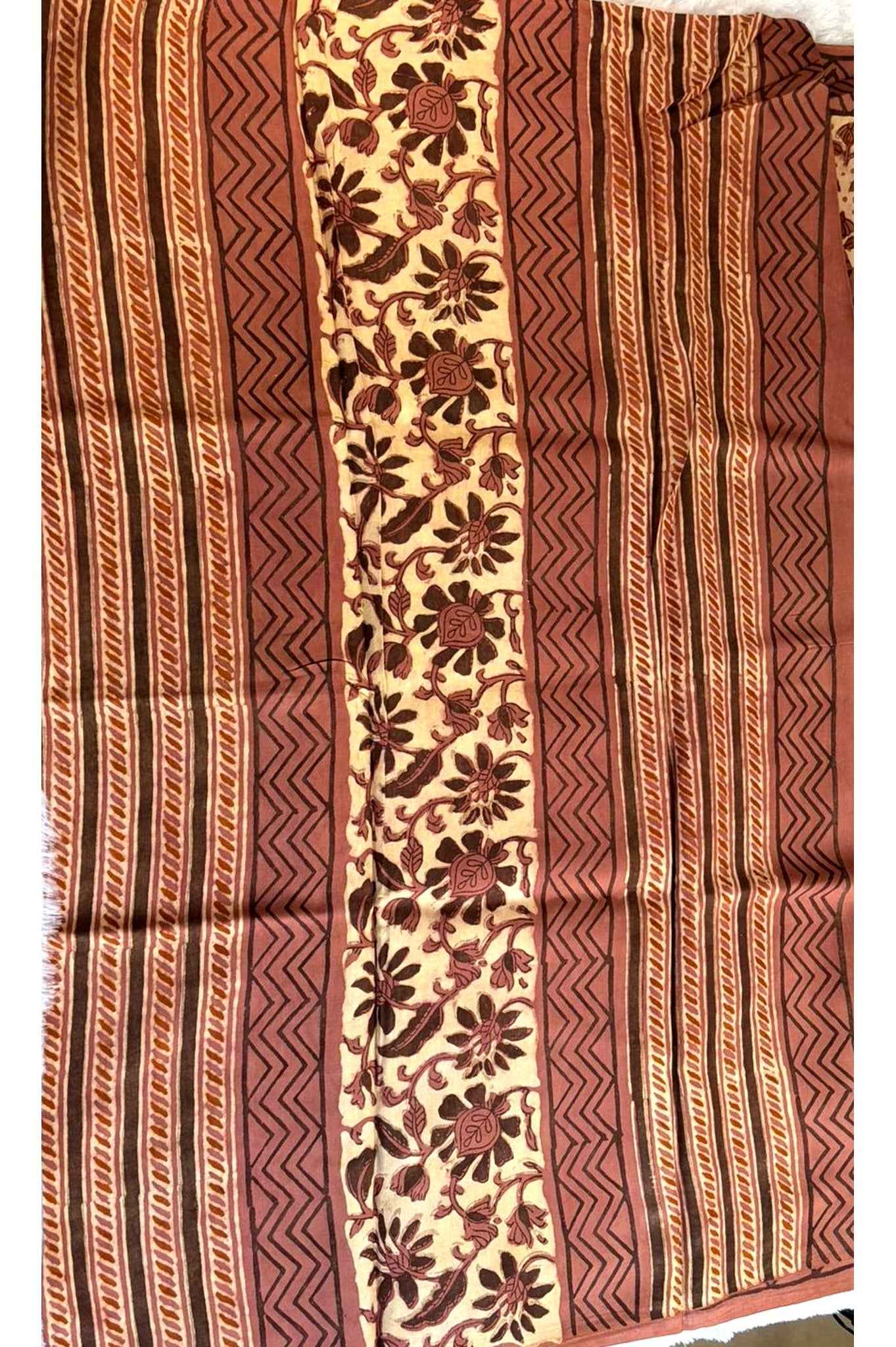 Brick Modal Muslin Saree