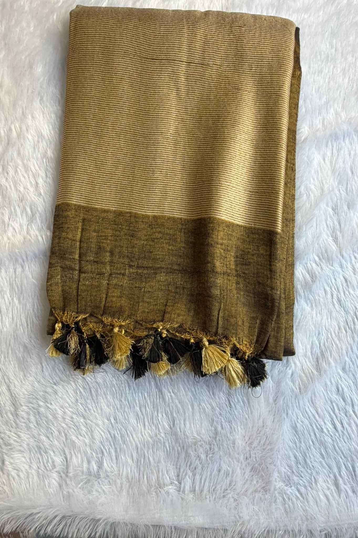 Black Tissue Linen